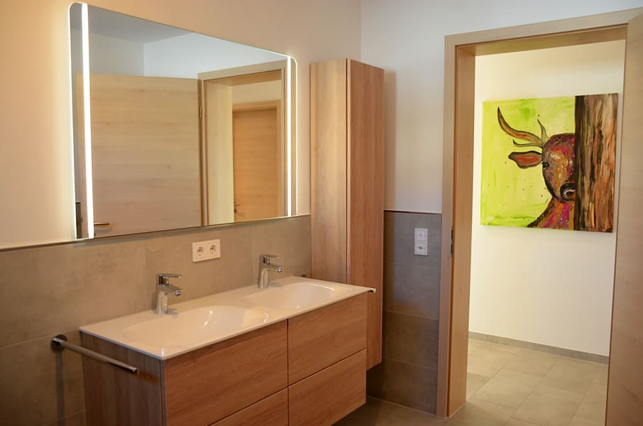 Ferienwohnung Alpenliebe - Badezimmer